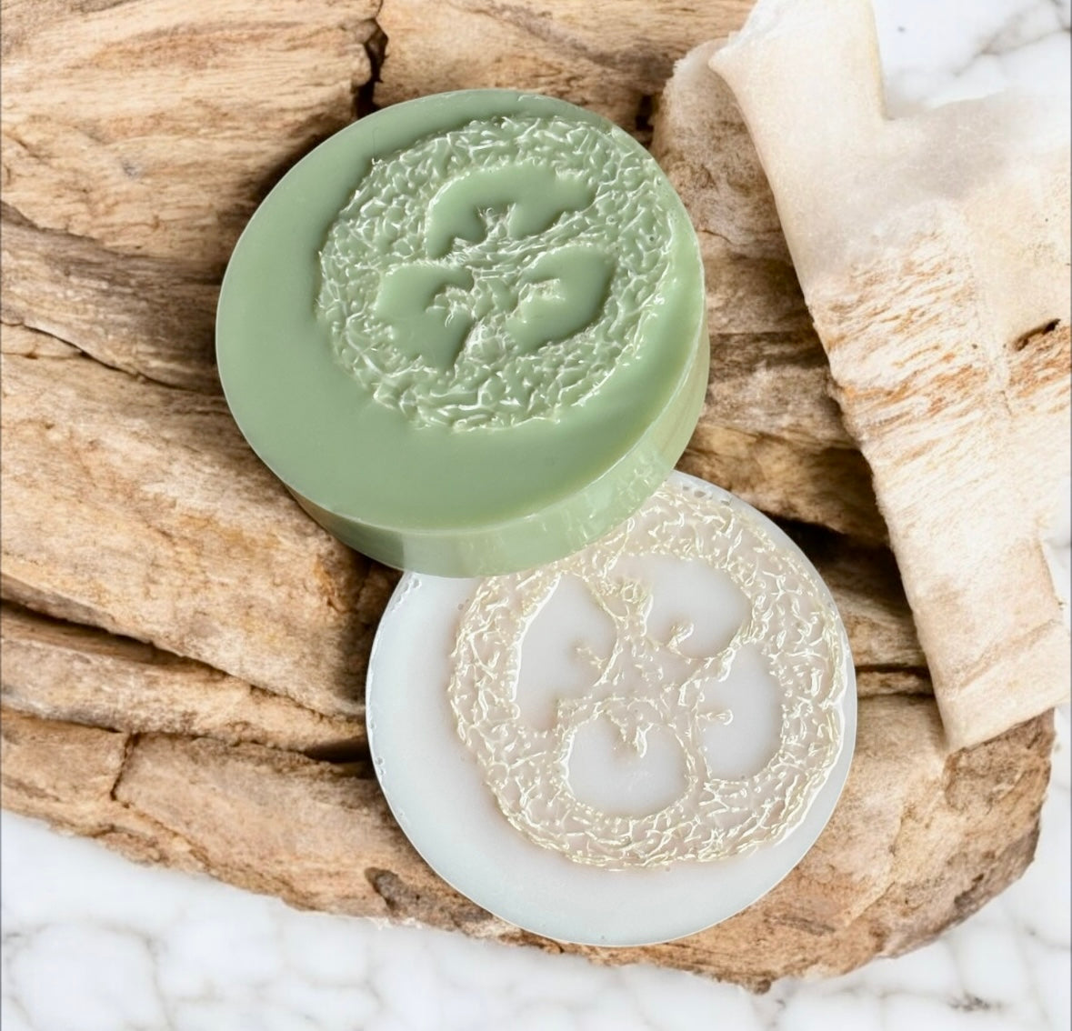 Lavender Lime Mint Loofah Soap – Handmade Exfoliating Body Bar